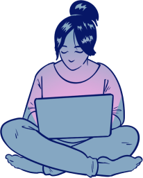 woman with laptop